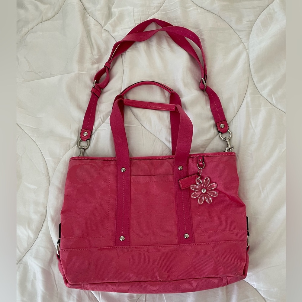 Pink y2k Coach Tote Bag